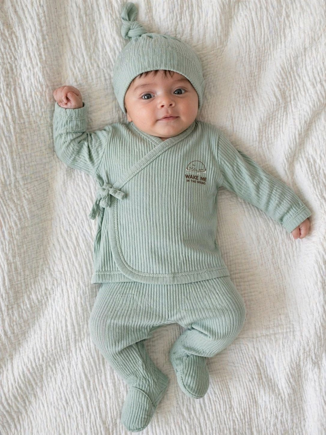 Mint Green Ribbed Newborn Set